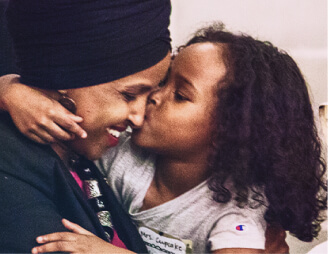 Ilhan Omar with her daughter